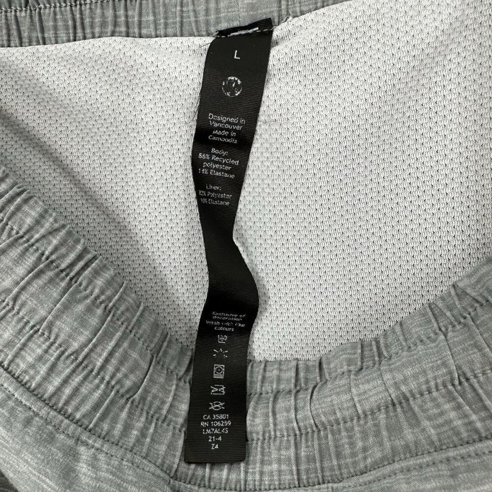 Lululemon T.H.E. Short 9" *Liner Gray Men's Size Large M7ALAS - Picture 4 of 4